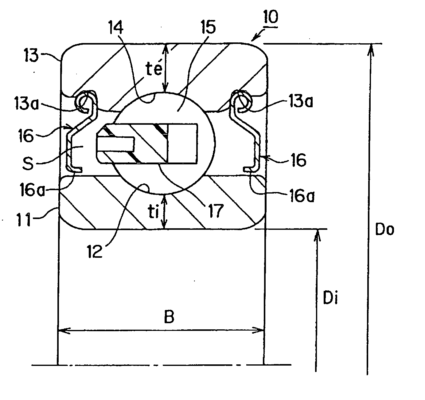 Rolling element bearing and motor