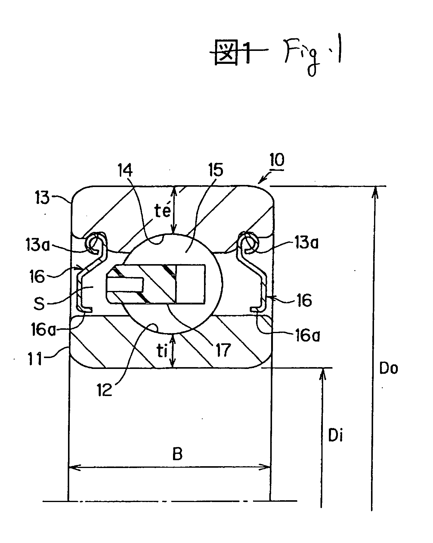 Rolling element bearing and motor