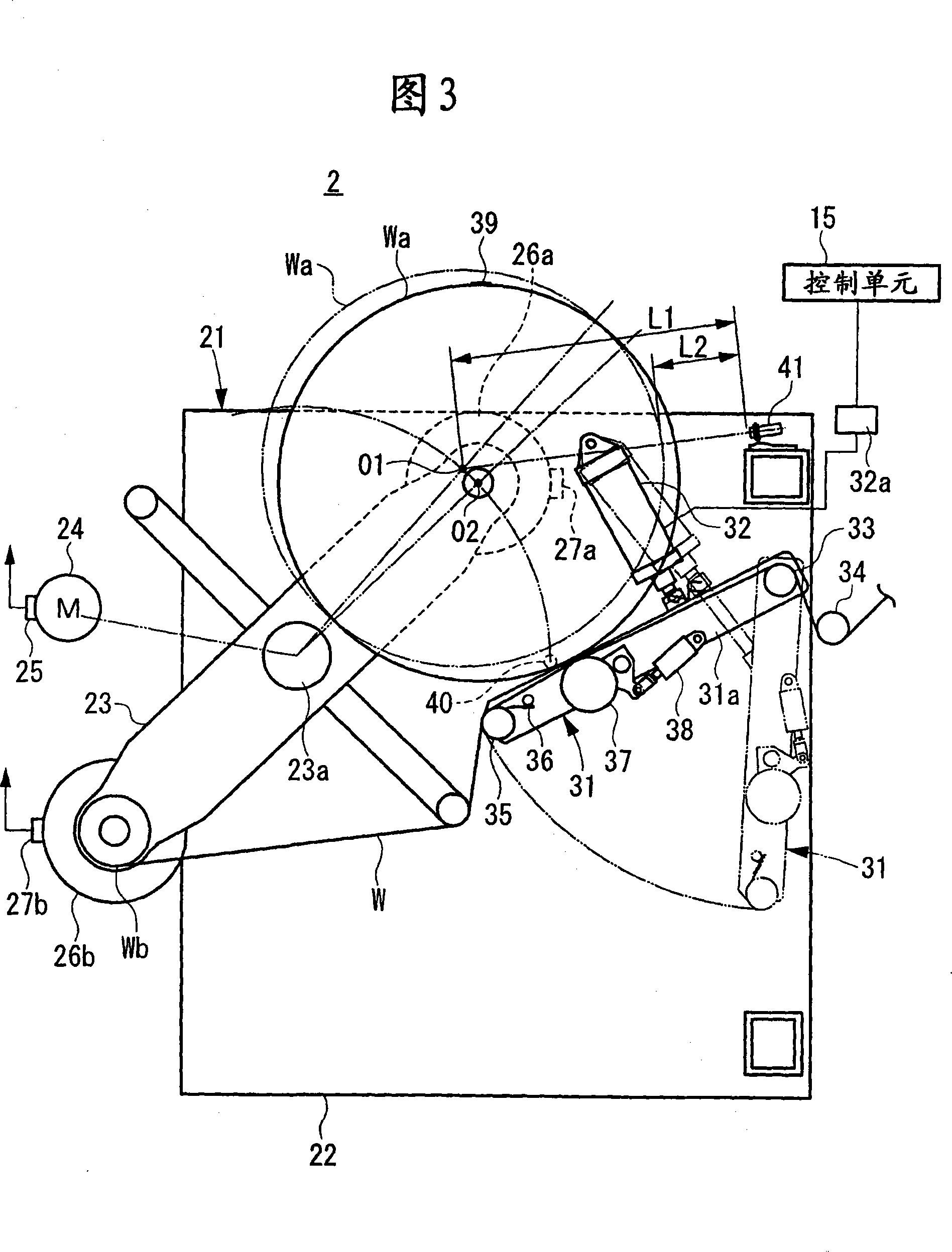 Strip threading method and strip threading device