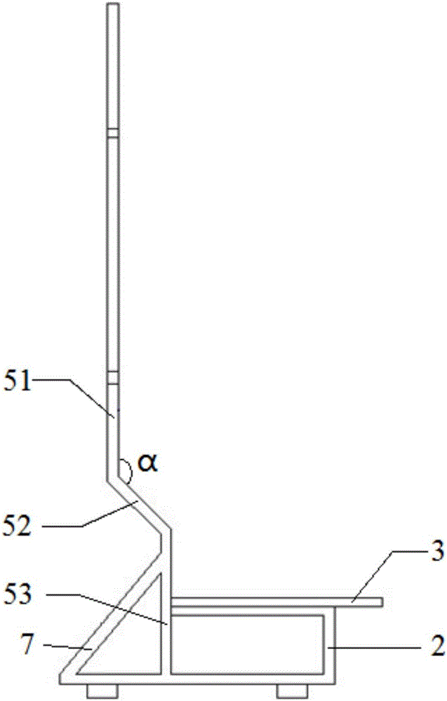 Test mounting rack for wall-mounted air conditioner