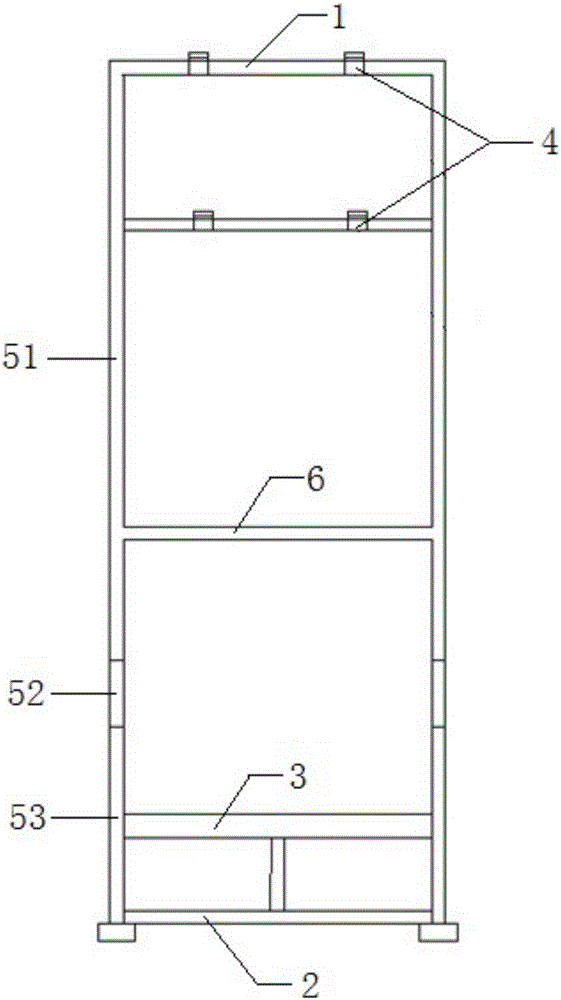 Test mounting rack for wall-mounted air conditioner