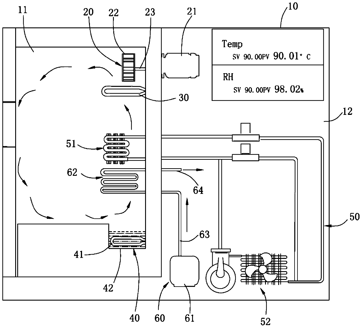 Energy-saving and environment-friendly programmable constant temperature and humidity test machine