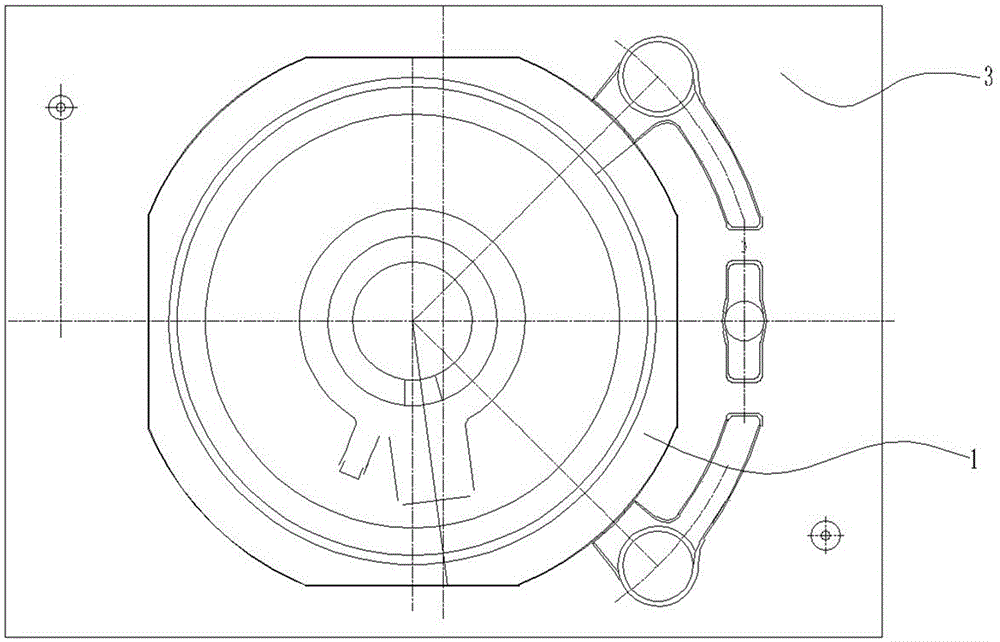 Method for casting end cap of non-transmission end of traction motor on subway locomotive