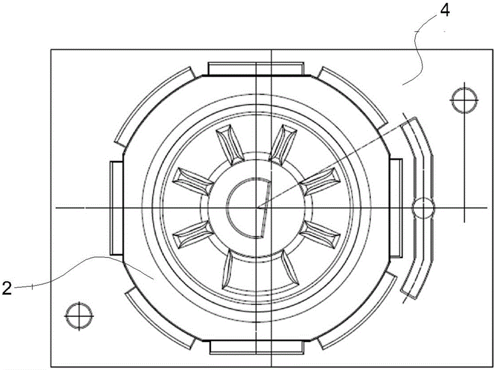 Method for casting end cap of non-transmission end of traction motor on subway locomotive