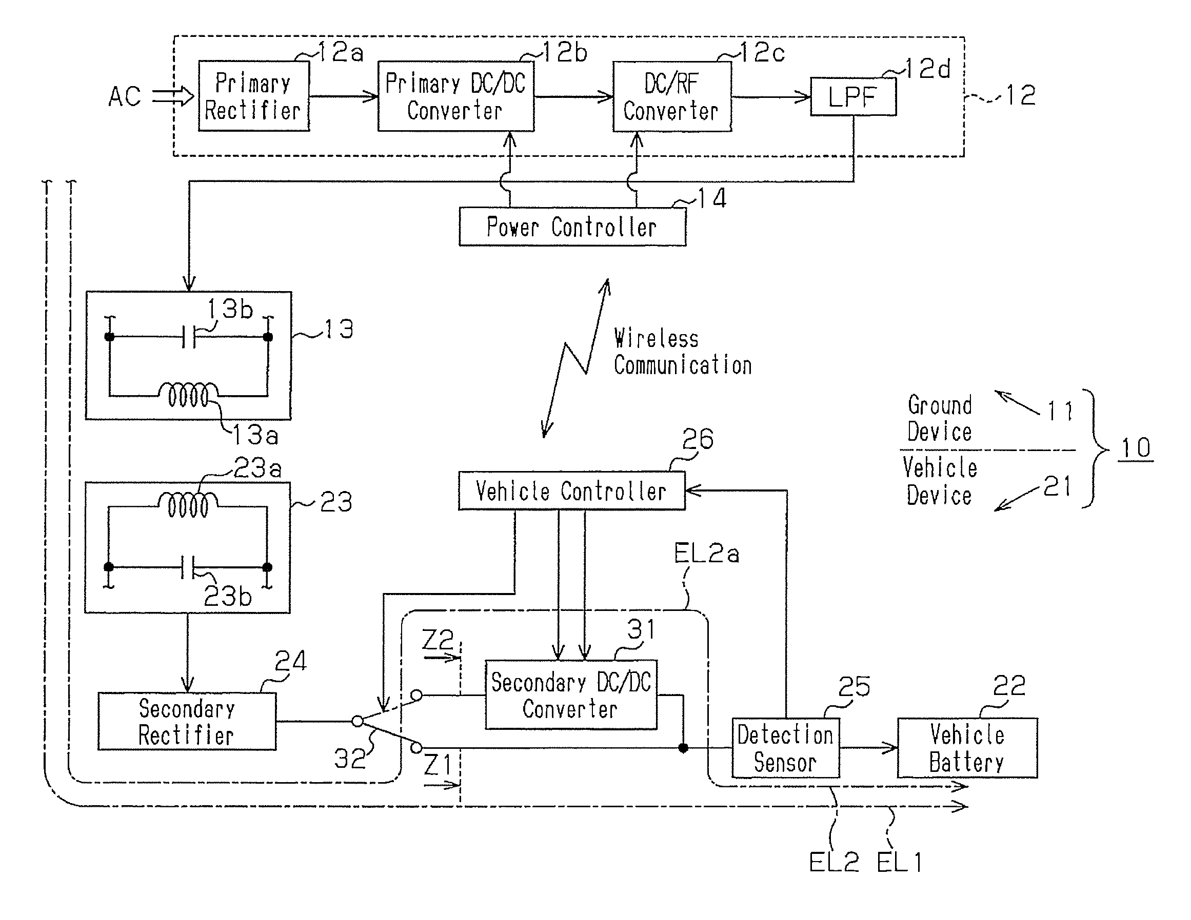 Contactless power transmission device