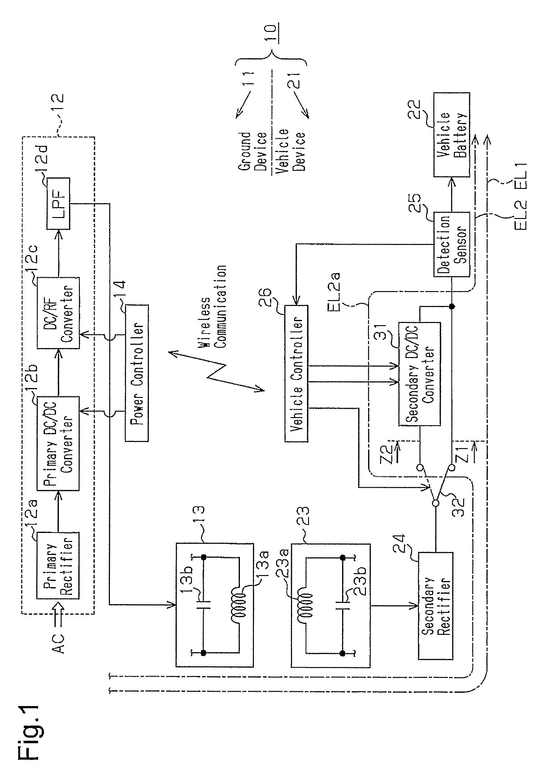 Contactless power transmission device