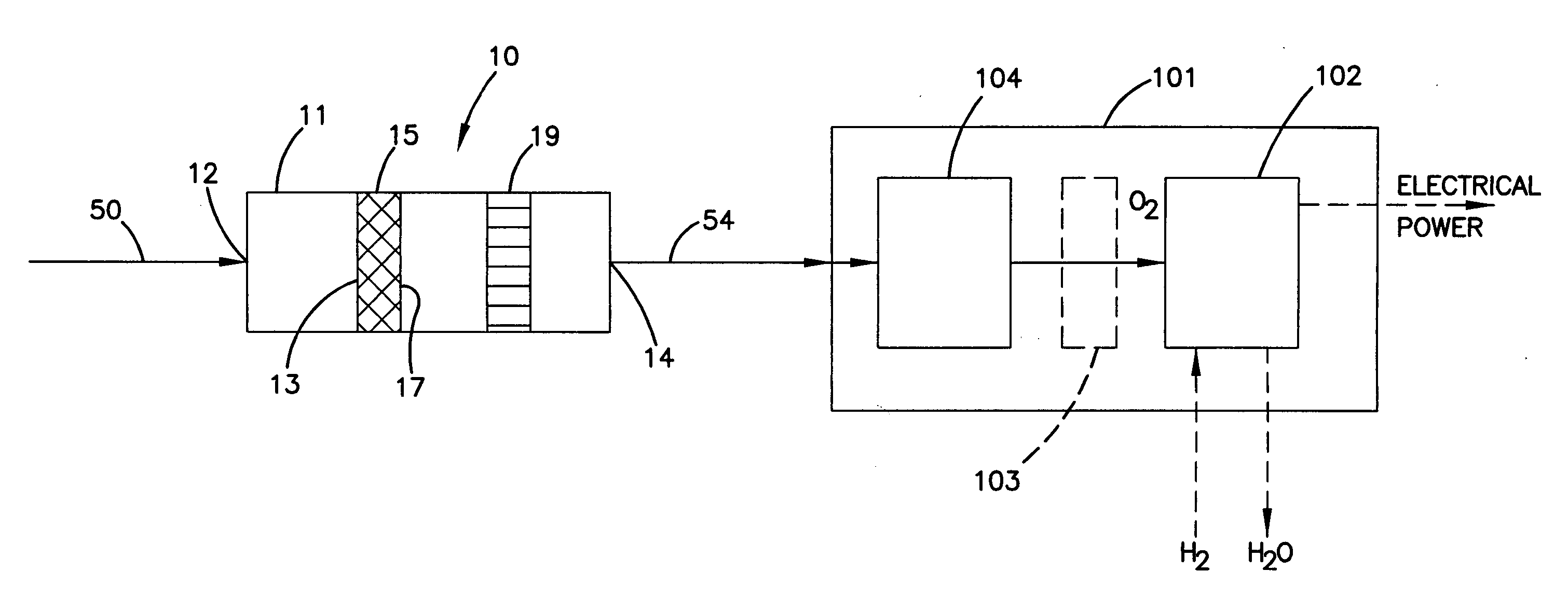 Filter assemblies and systems for intake air for fuel cells