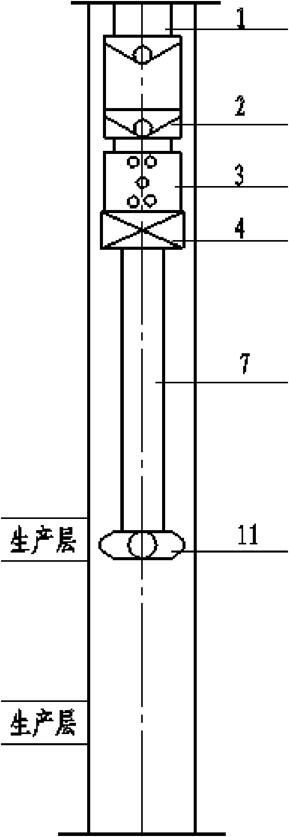 Separate zone production technical string capable of protecting oil reservoirs