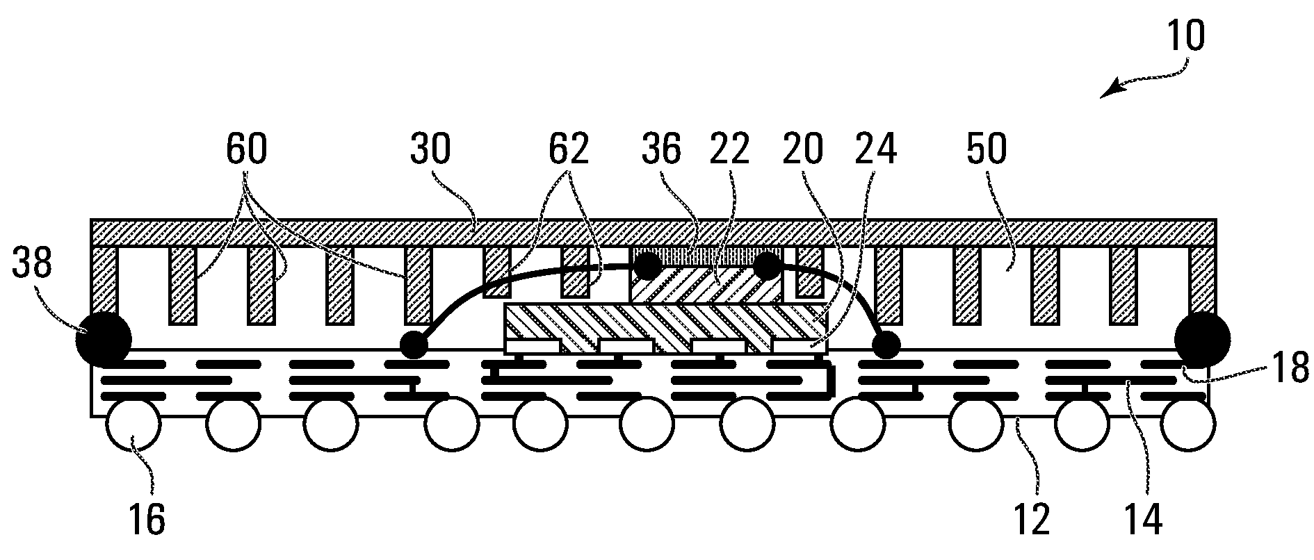 Multi-die semiconductor package with heat spreader