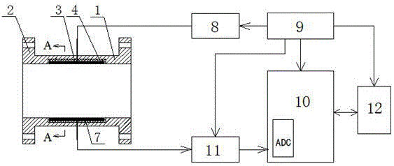 Pipeline blocking monitoring device and method for paste filled pipeline