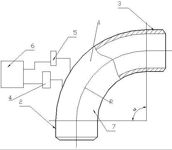 Butt welding seamless alloy steel high-temperature high-pressure elbow with straight pipe sections