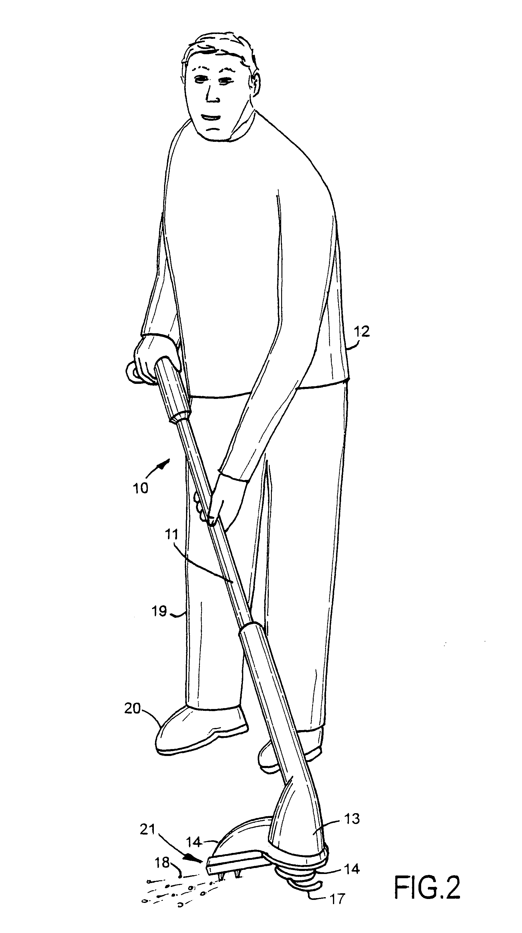 Debris deflector and knife for string trimmer