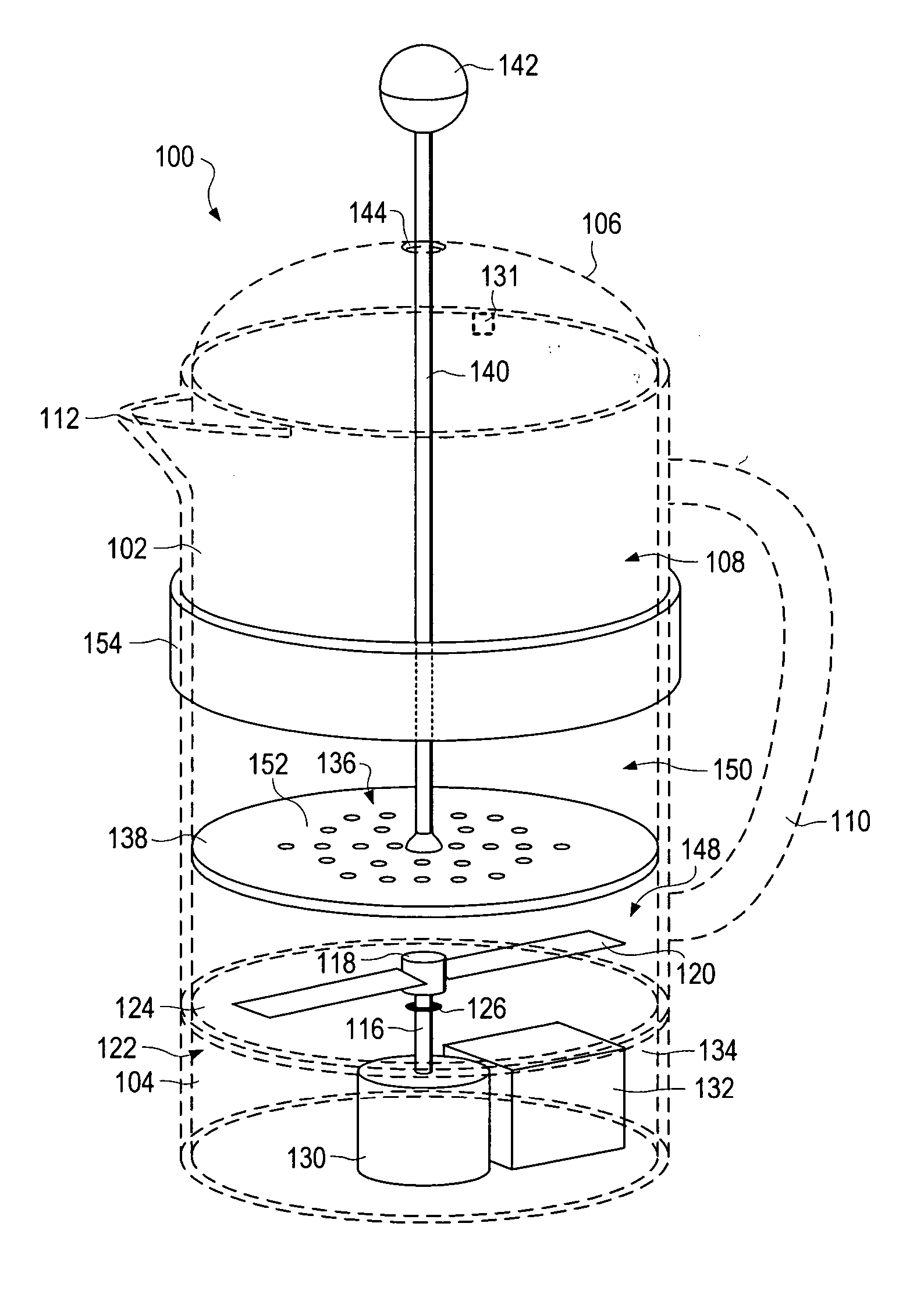 Coffee maker with grinder