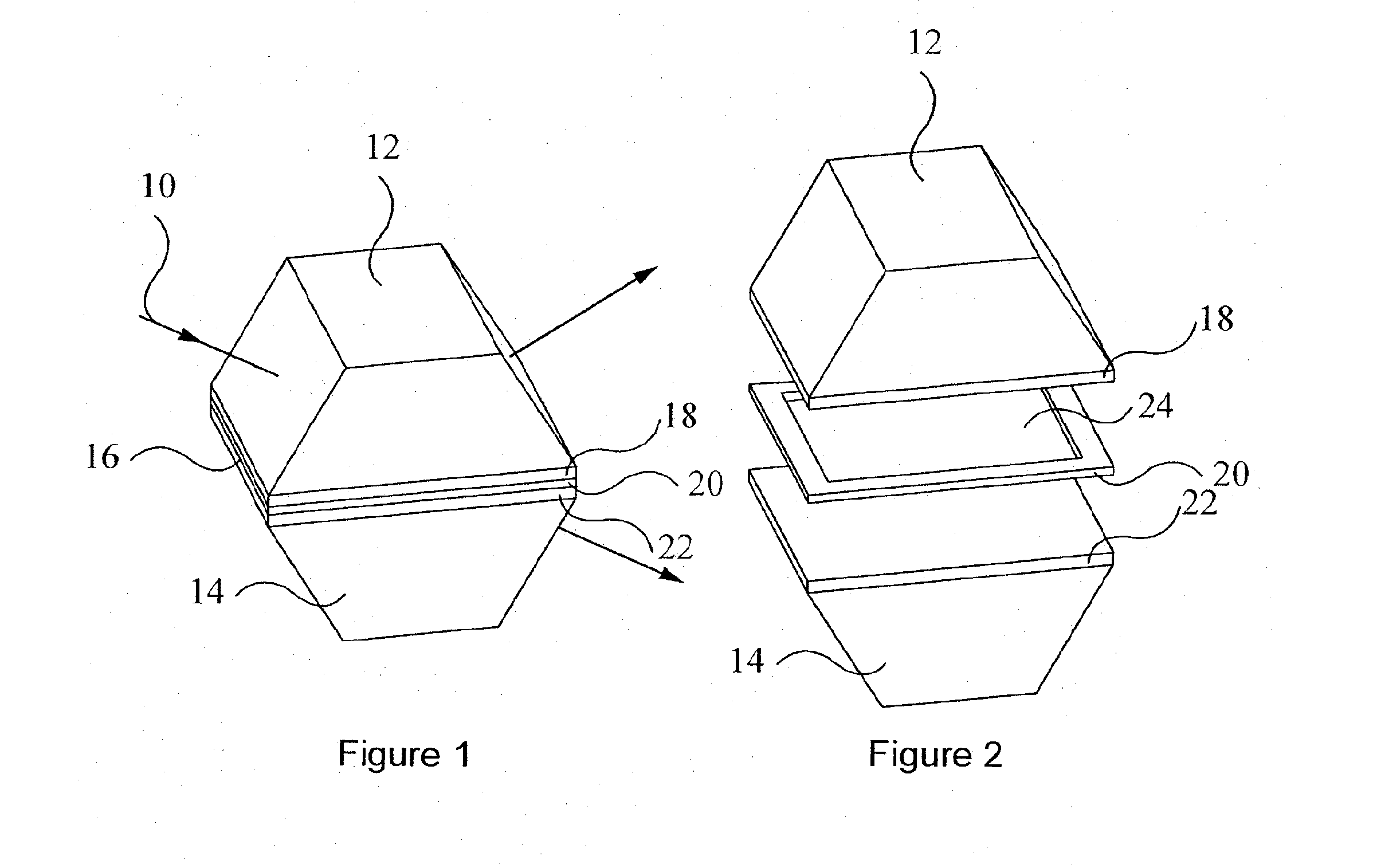 Thin film optical filters with an integral air layer