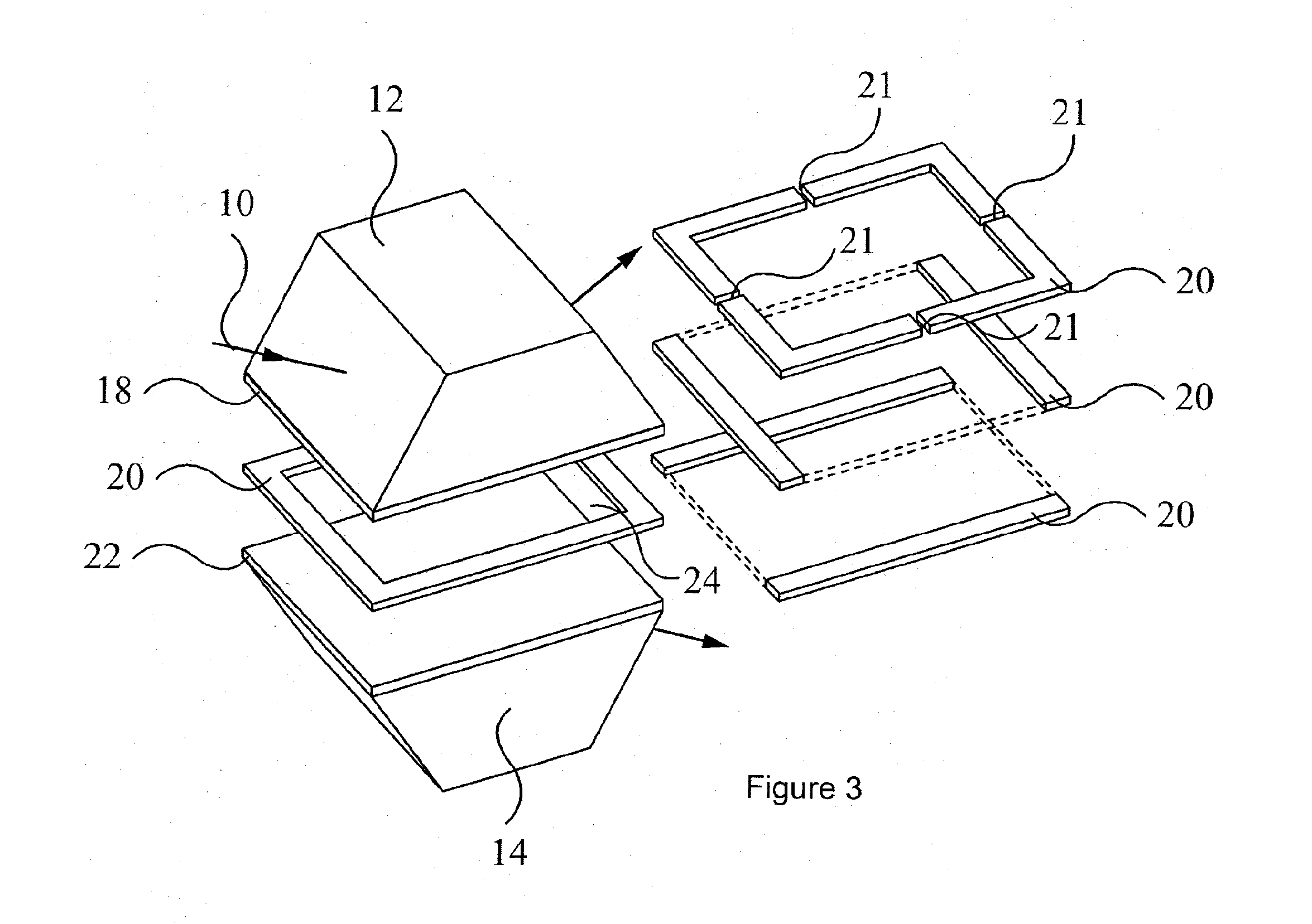 Thin film optical filters with an integral air layer