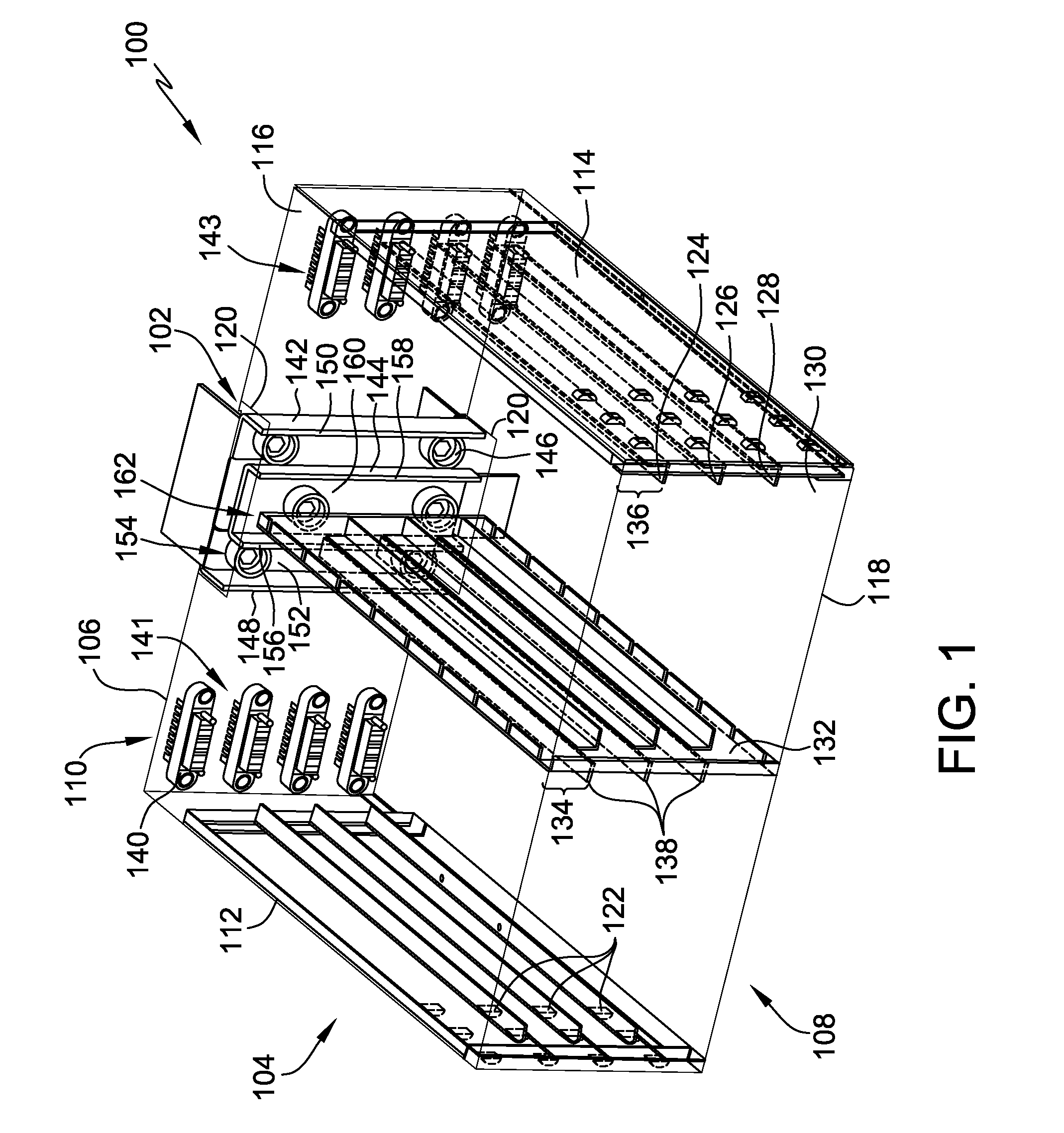 Power distribution rack bus bar assembly and method of assembling the same