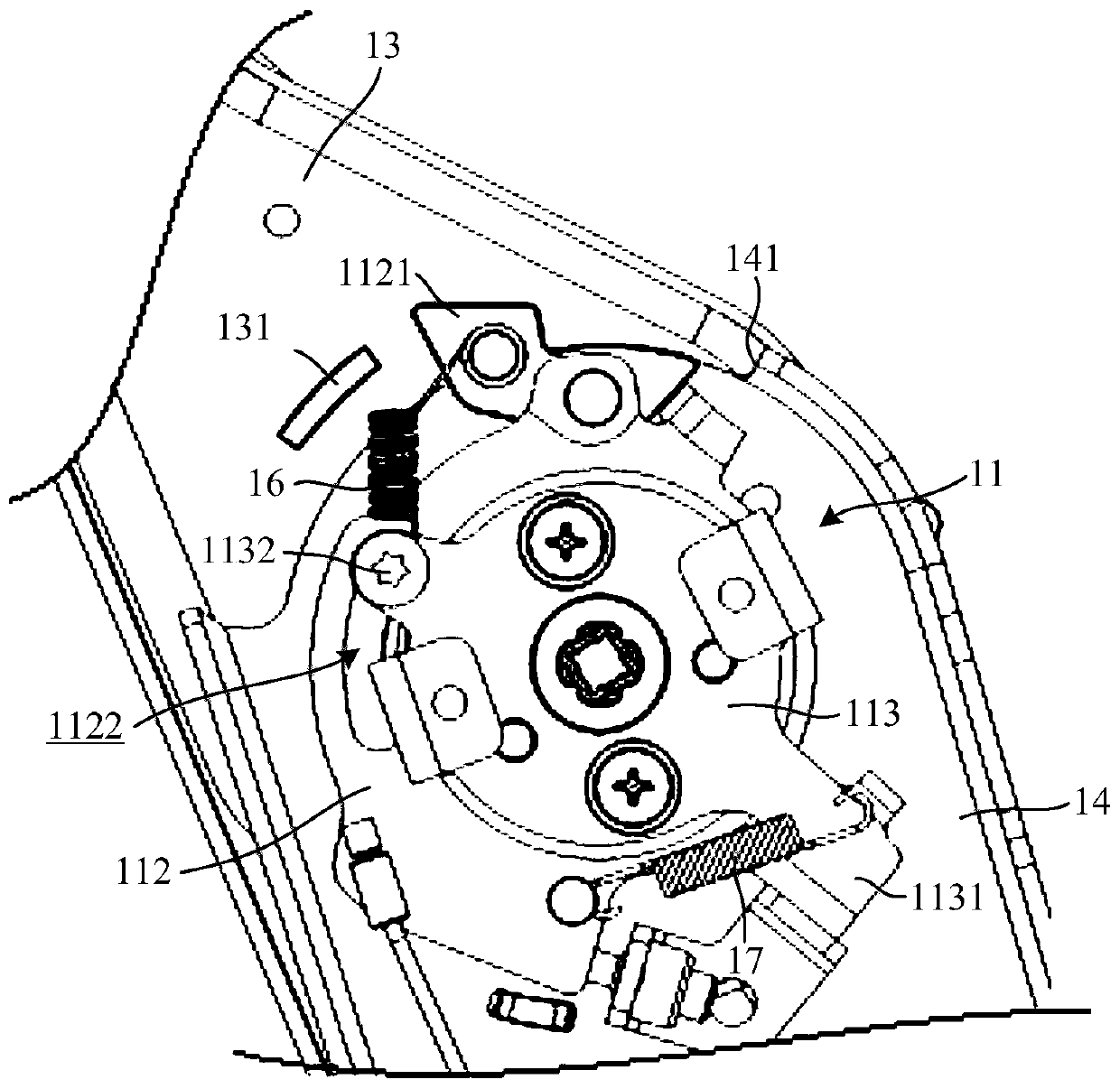 Chair back forward-leaning easy-entry structure and using method thereof