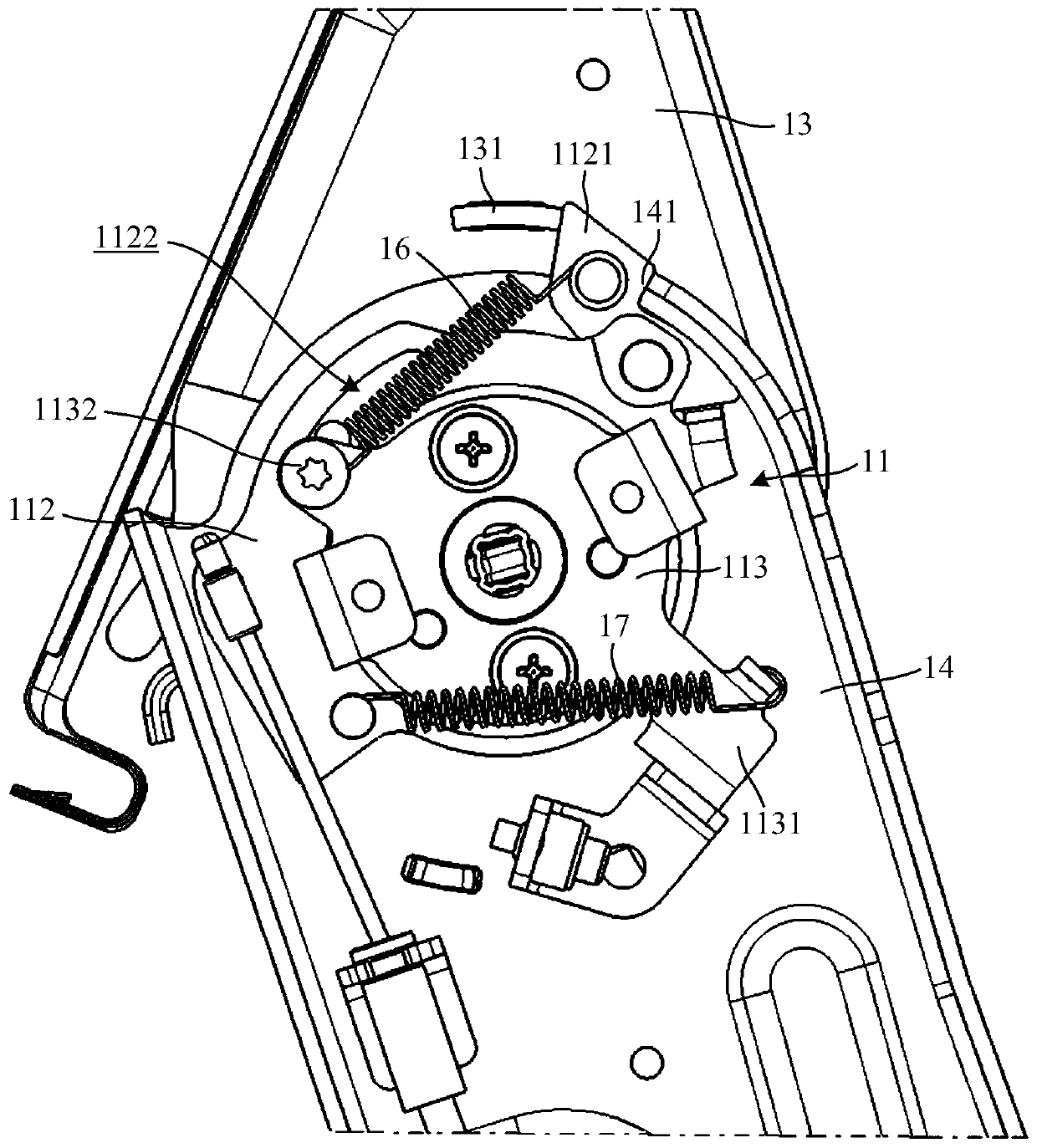 Chair back forward-leaning easy-entry structure and using method thereof