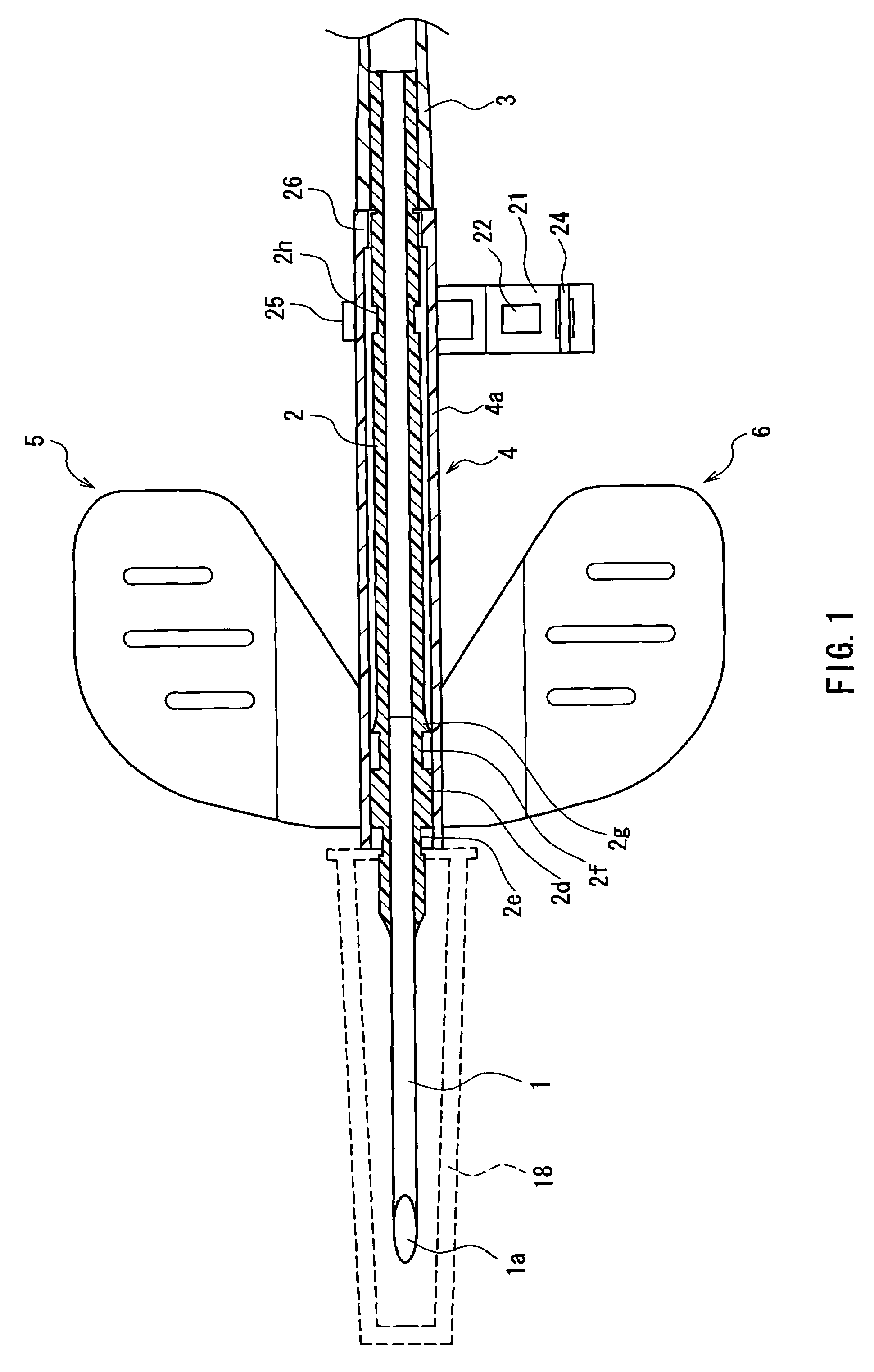 Winged medical needle device