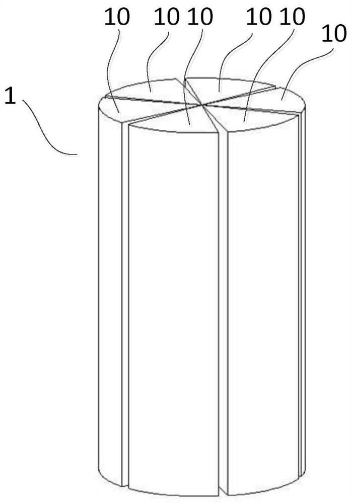 A hybrid magnetic circuit superconducting induction heating device based on a split iron core