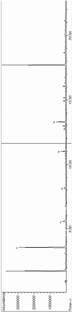 Method for measuring polyvinyl chloride content in plastic through thermal cracking-gas chromatography mass spectrometry