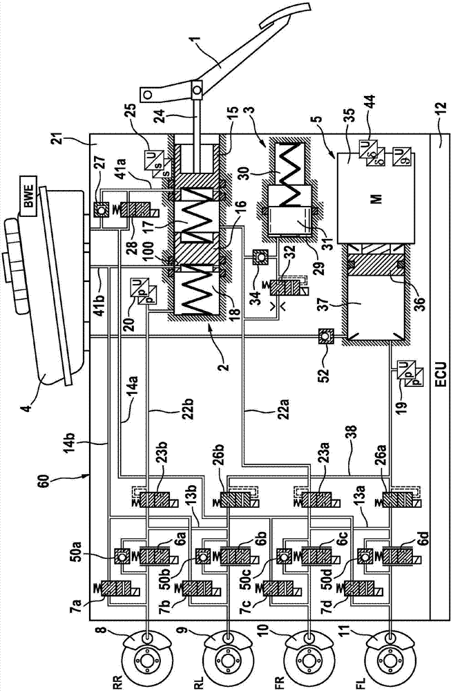 Method for operating brake system, and brake system executing same