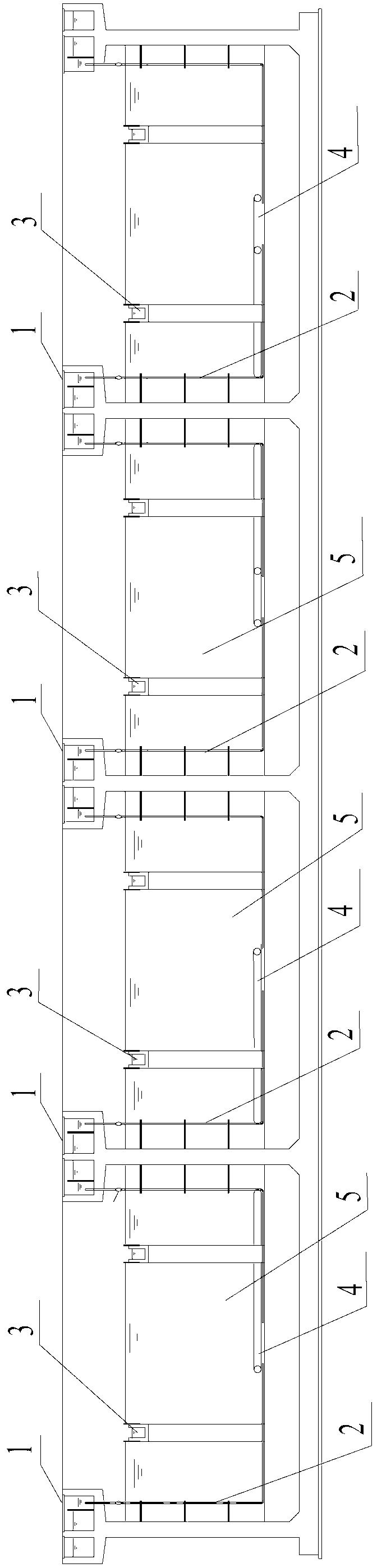 Hydrolysis acidizing settling pond and application thereof