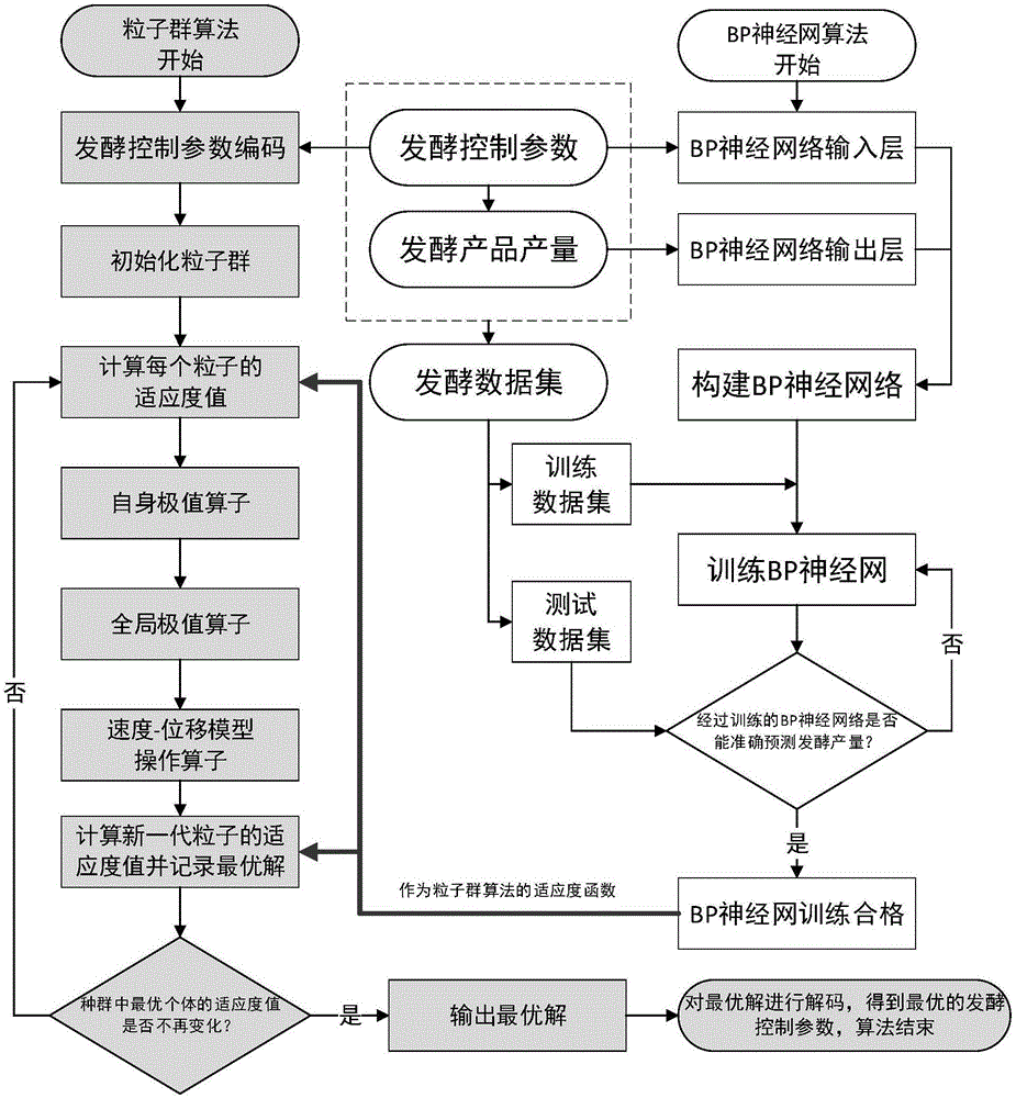 Particle swarm algorithm based optimization method for microbial fermentation