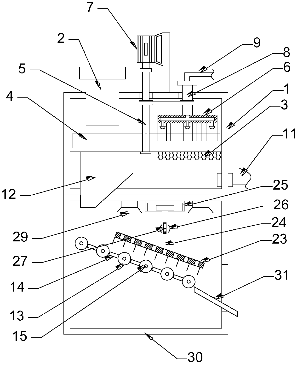 Potato cleaning machine