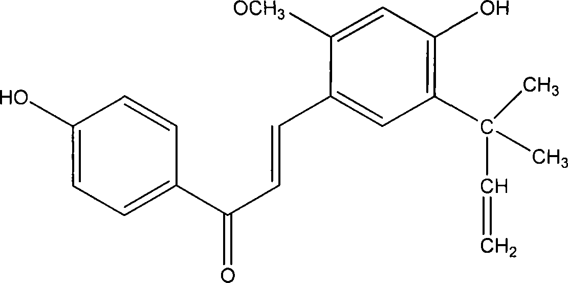 Method for preparing high-purity liquorice chalcone A