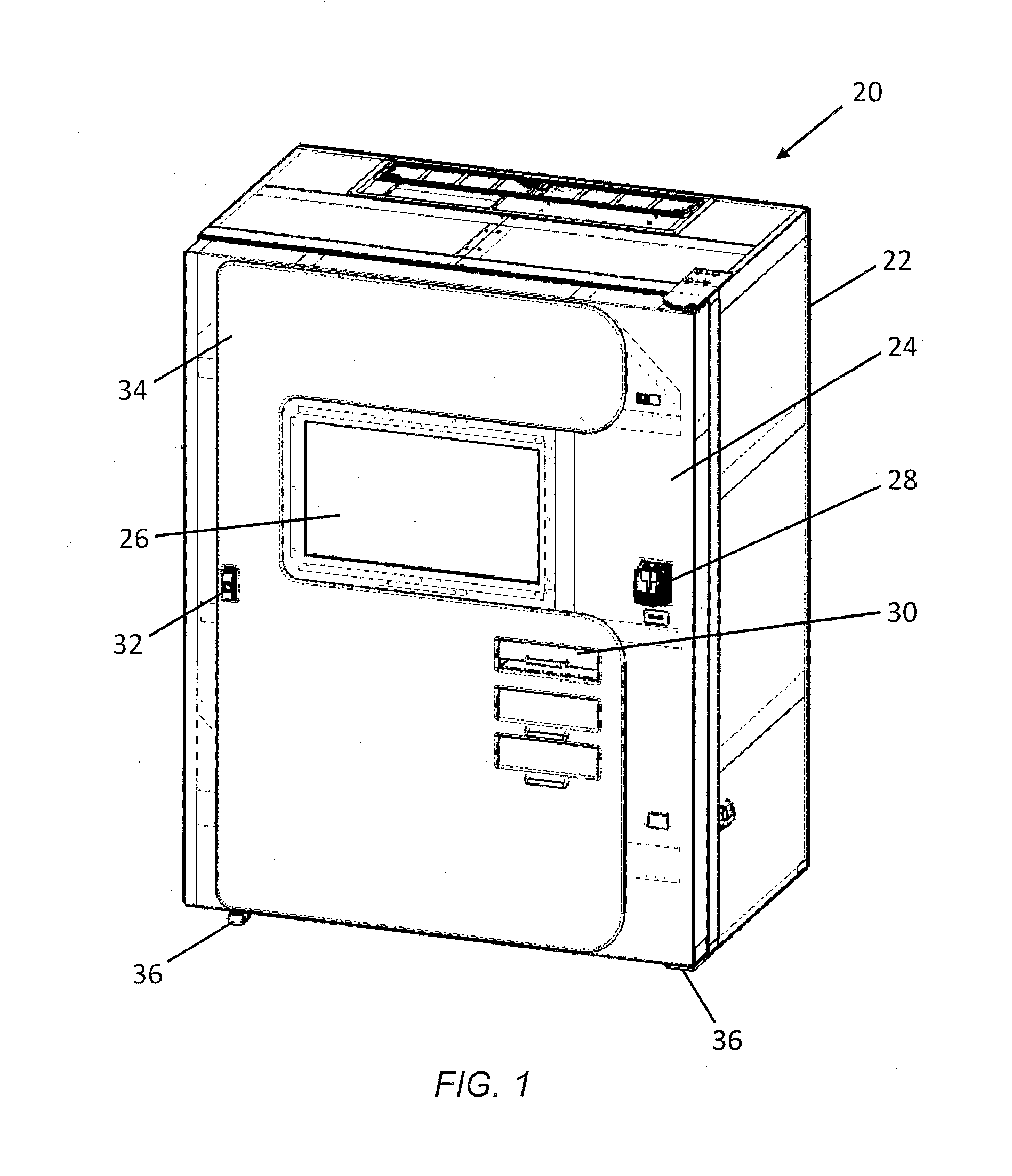 Food vending machine with sanitary food cartridge