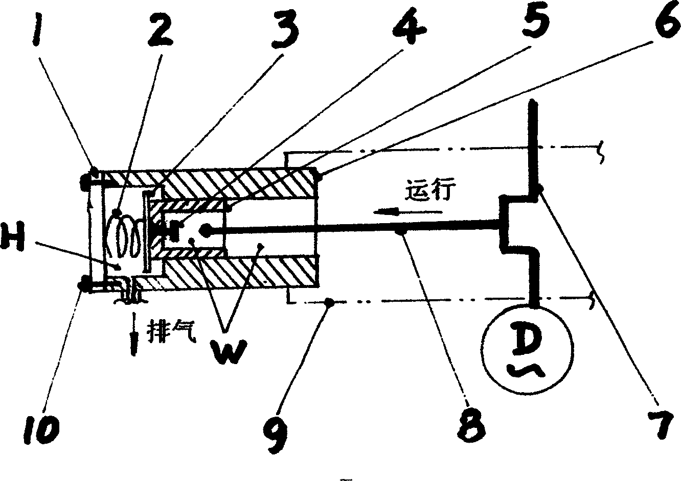 Gapless high-efficient design of piston reciprocating compressor