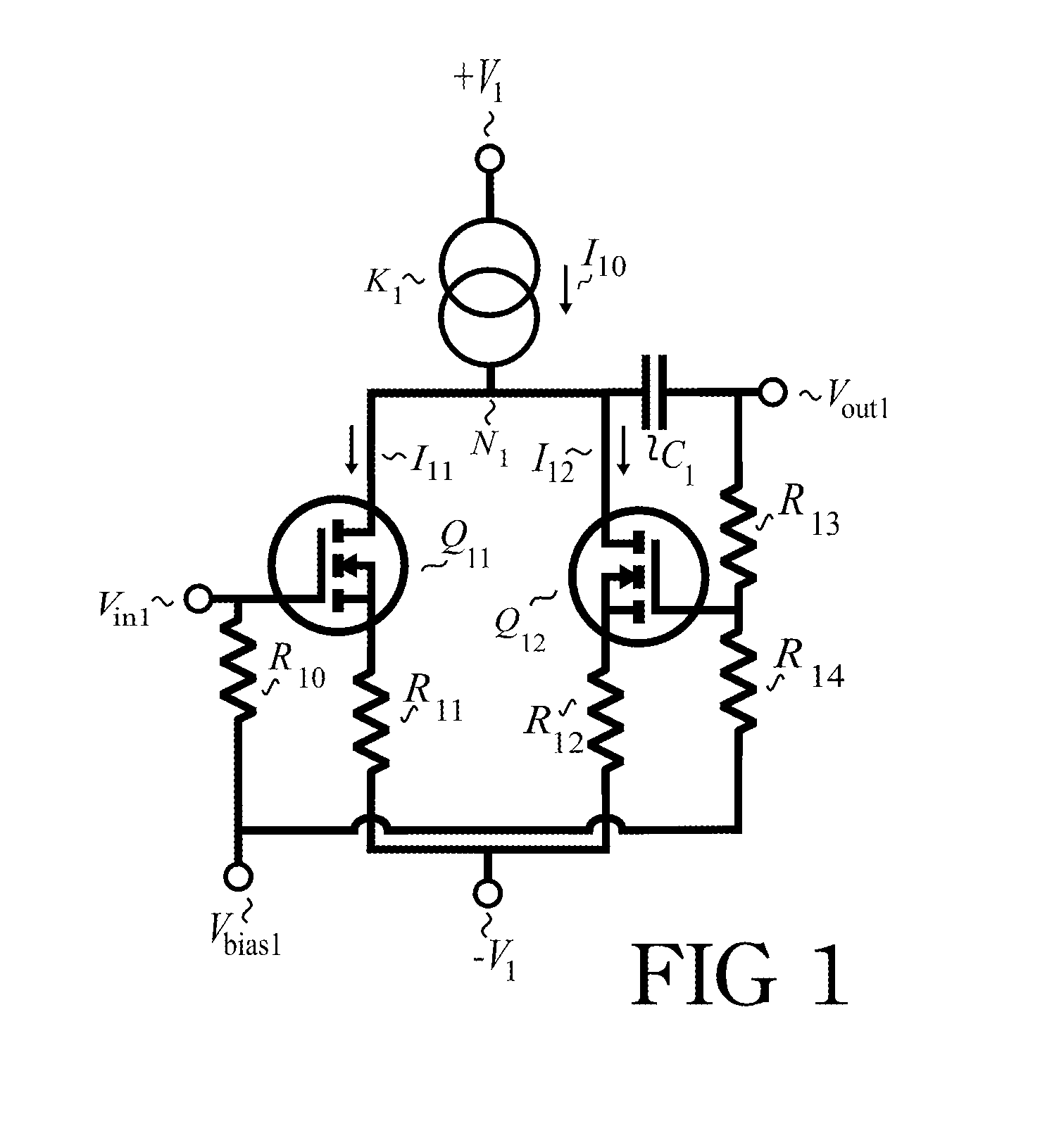 Method for introducing feedback in a FET amplifier