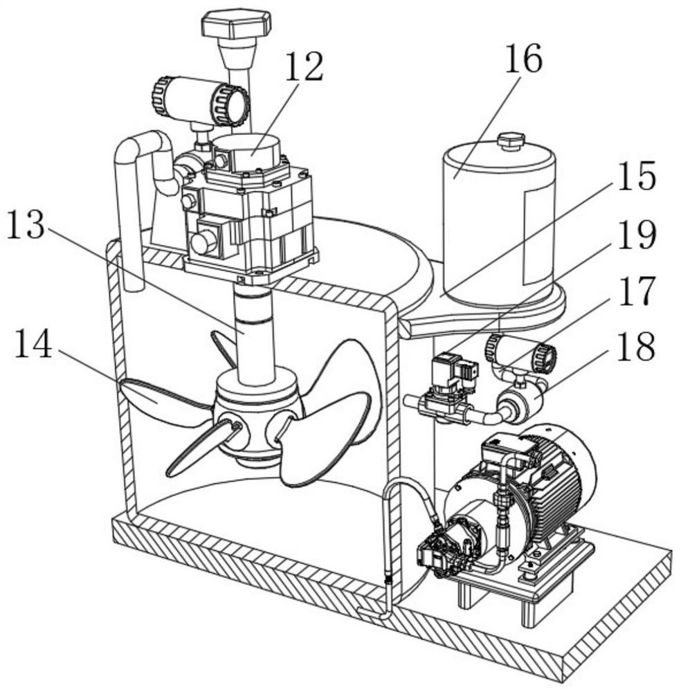 Chemical equipment cleaning device convenient to move