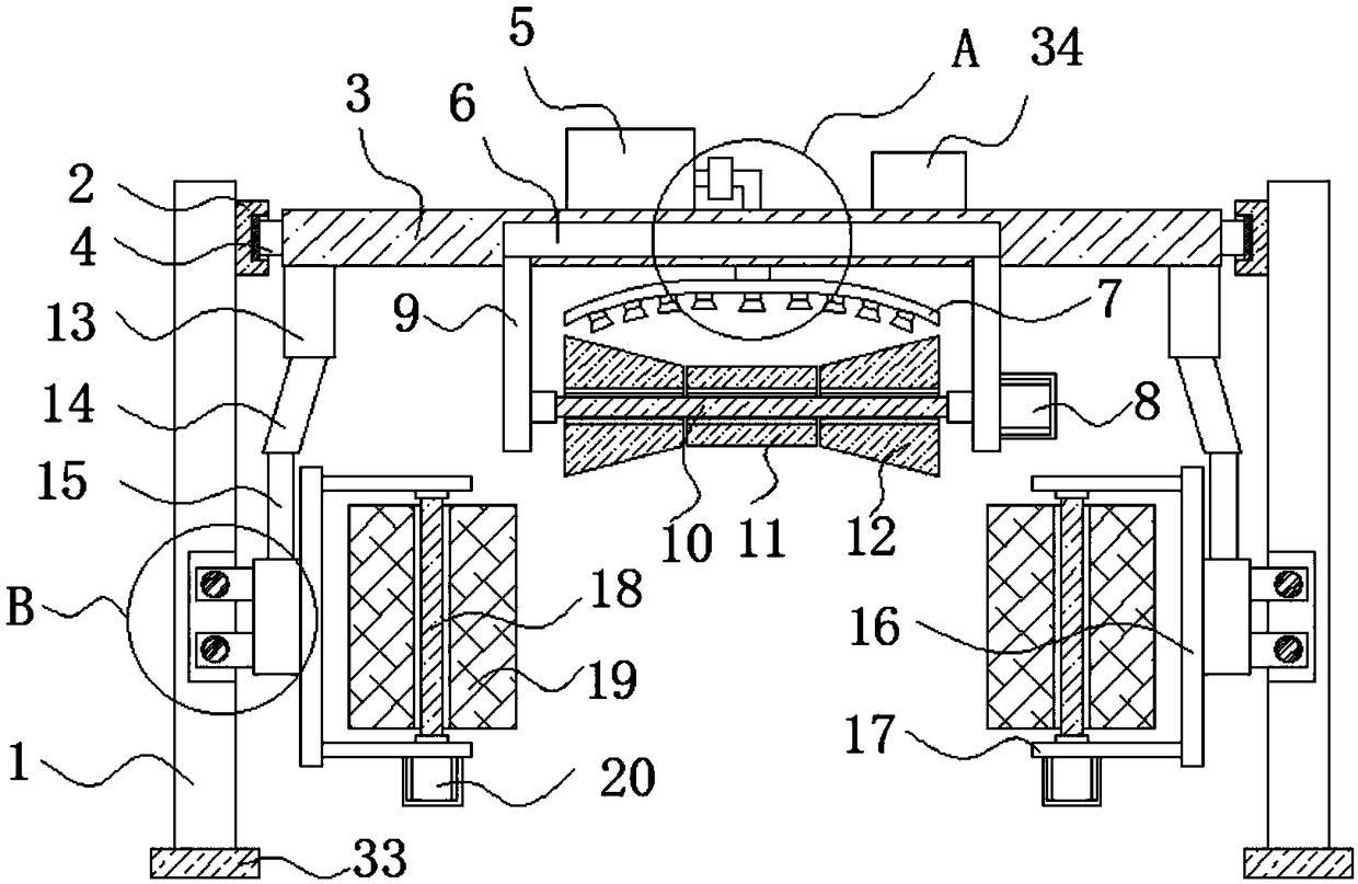 Automobile automatic cleaning device