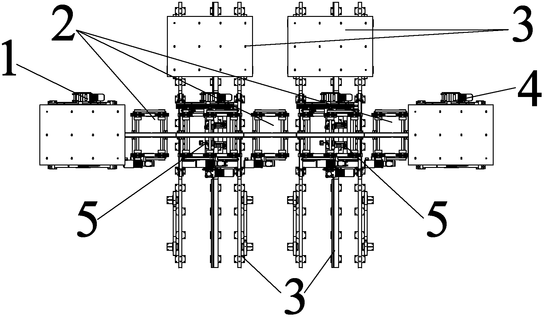 Workpiece conveying system applied to automobile welding line