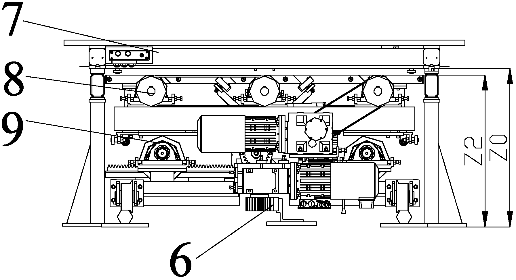 Workpiece conveying system applied to automobile welding line