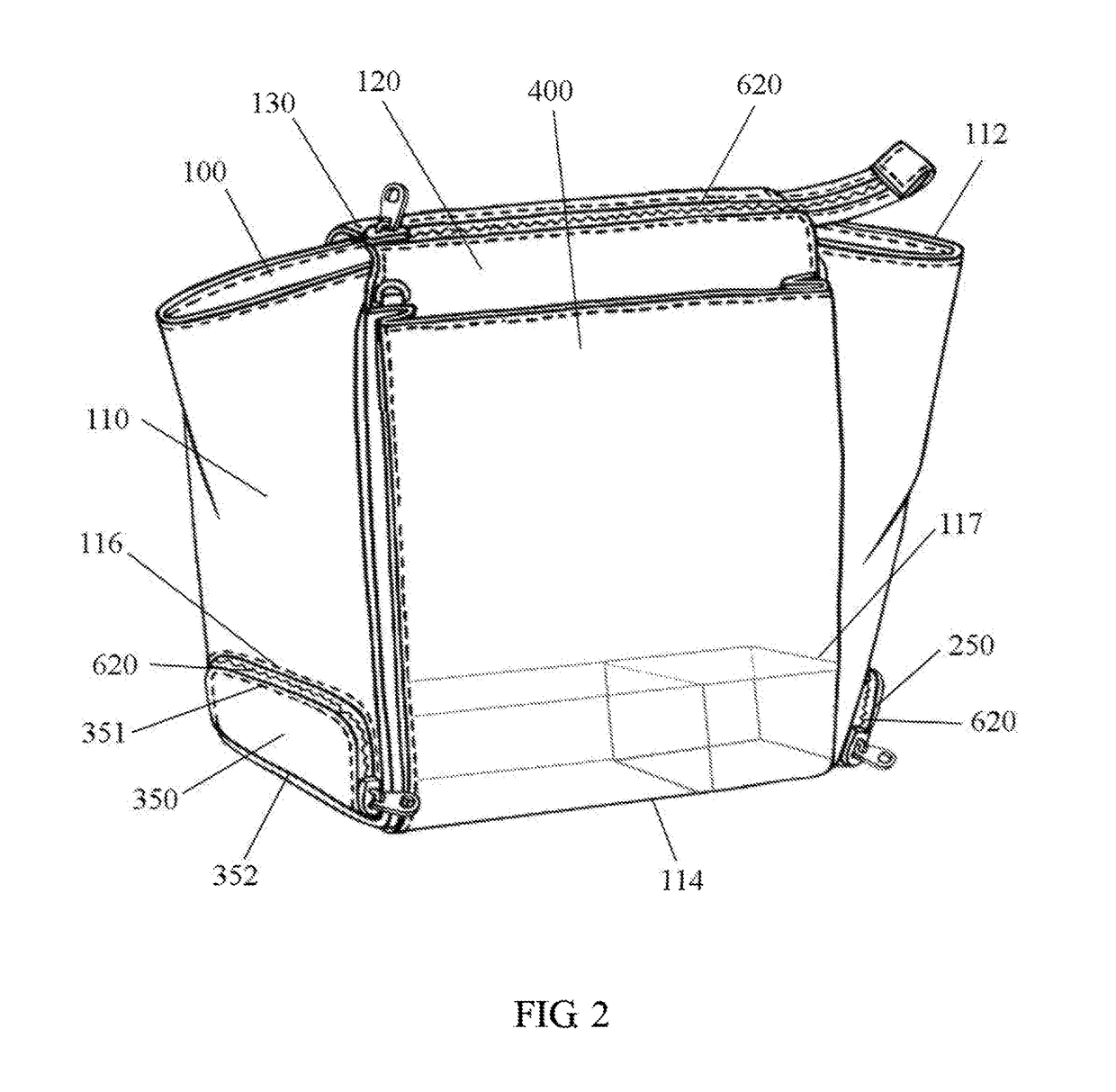 Carry-all bag with fixed insulated and non-insulated compartments