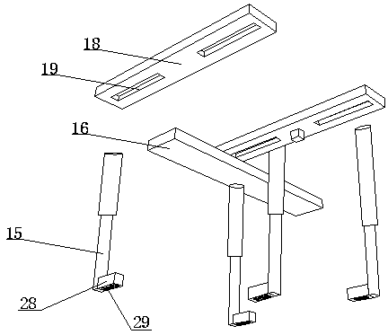 Material cutting device for construction site construction