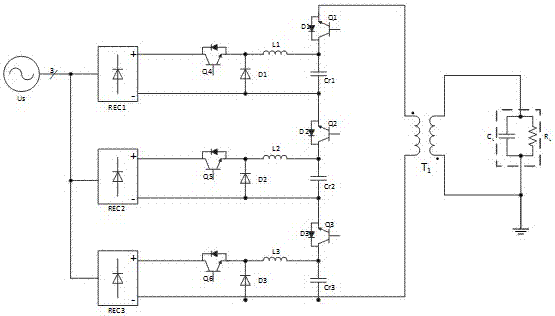 Device and method for generating series pulse voltage