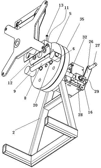 Treatment liquid storage tank suspension locking device