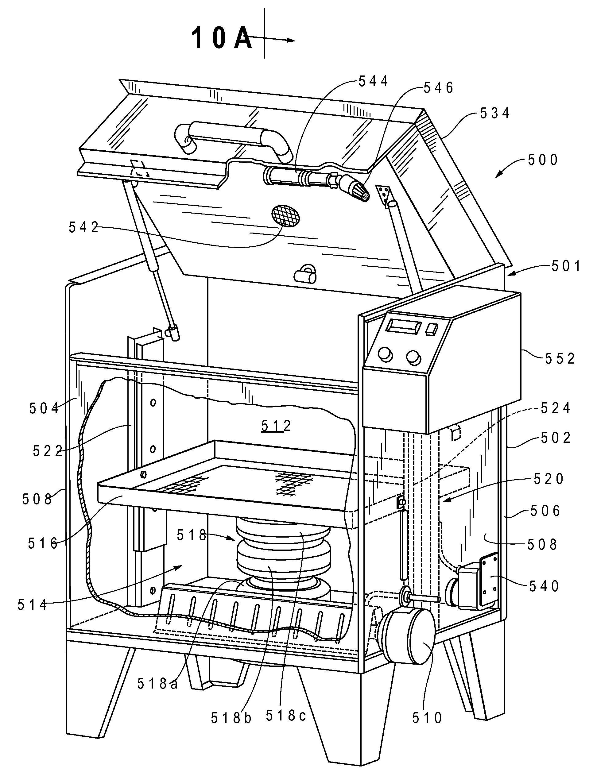 Combination agitating parts washer and sink washer