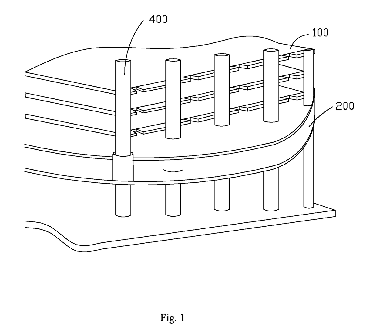 Quartz clip device and manufacturing method thereof and OLED high-temperature oven having same