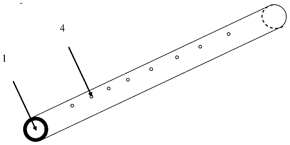 Intermediate infrared Bragg fiber and gas qualitative and quantitative detection device thereof