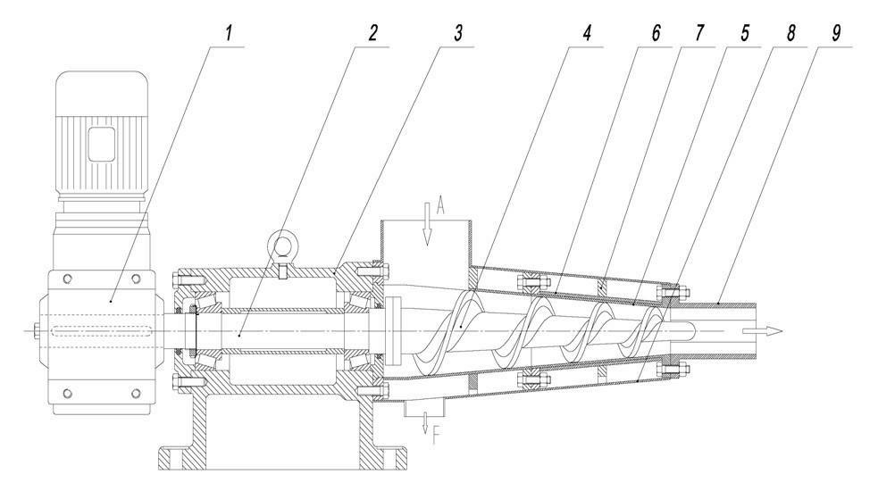 Biomass waste residue squeezer