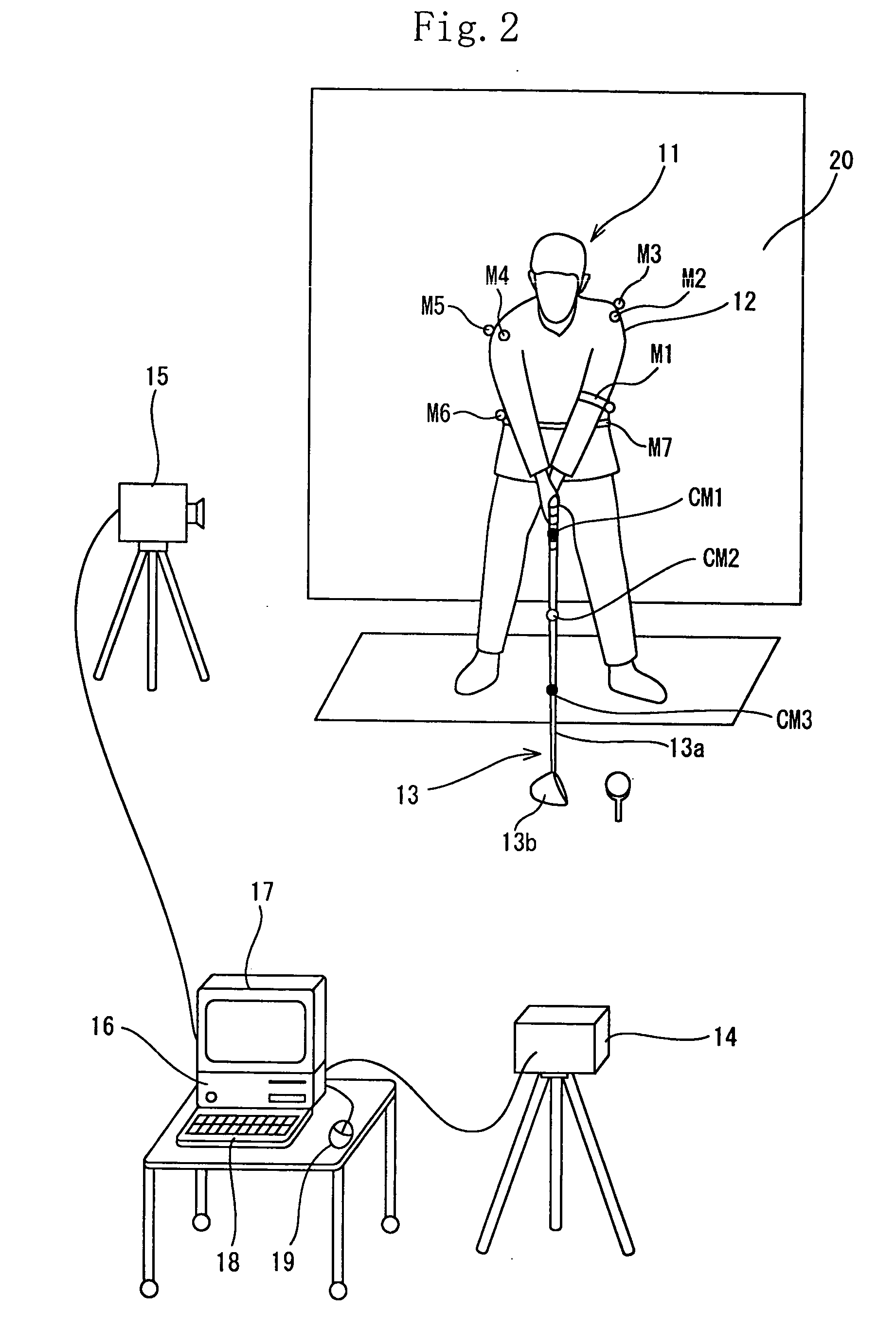 Golf swing-measuring system