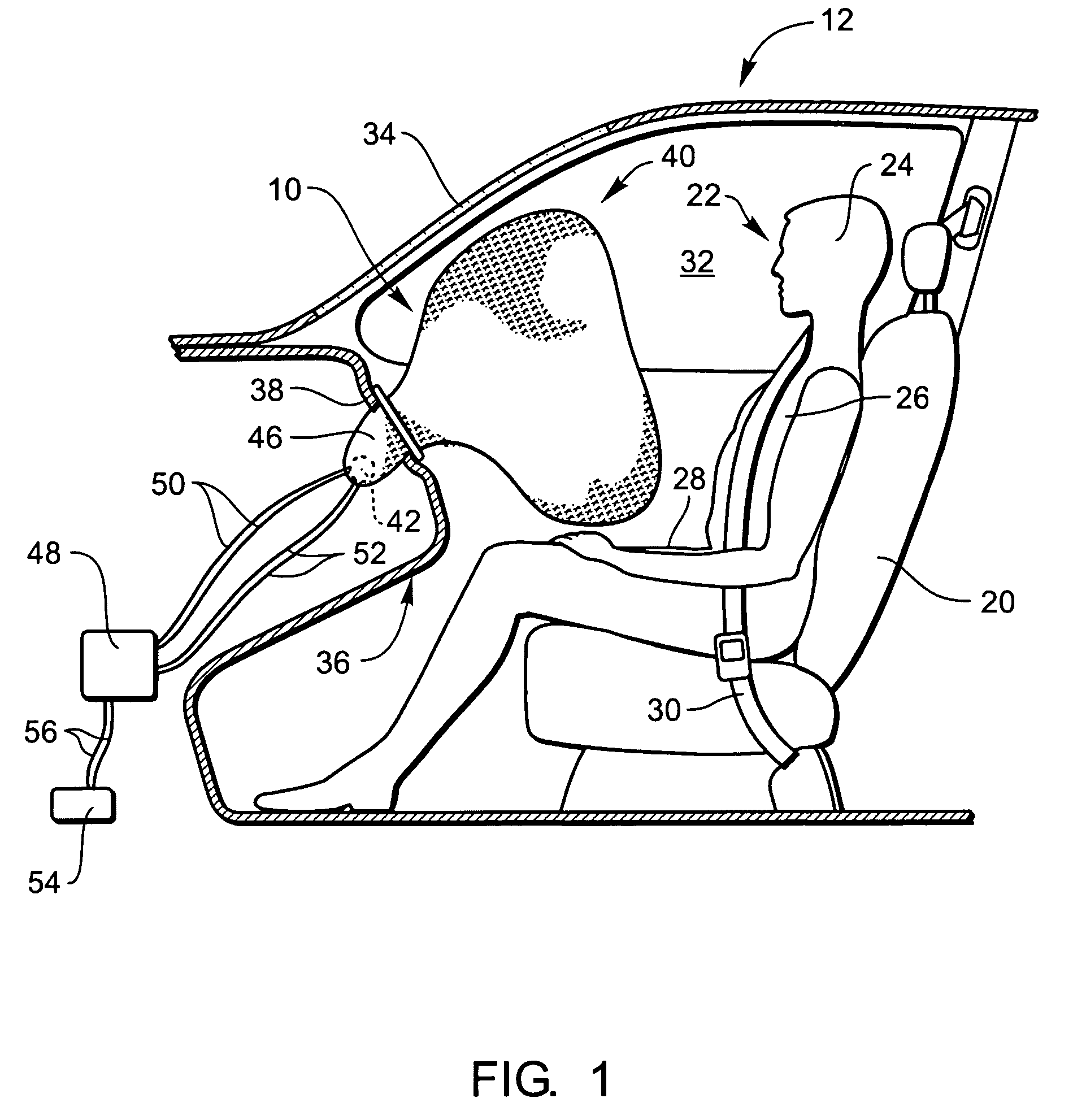 Flexible housing for an airbag module