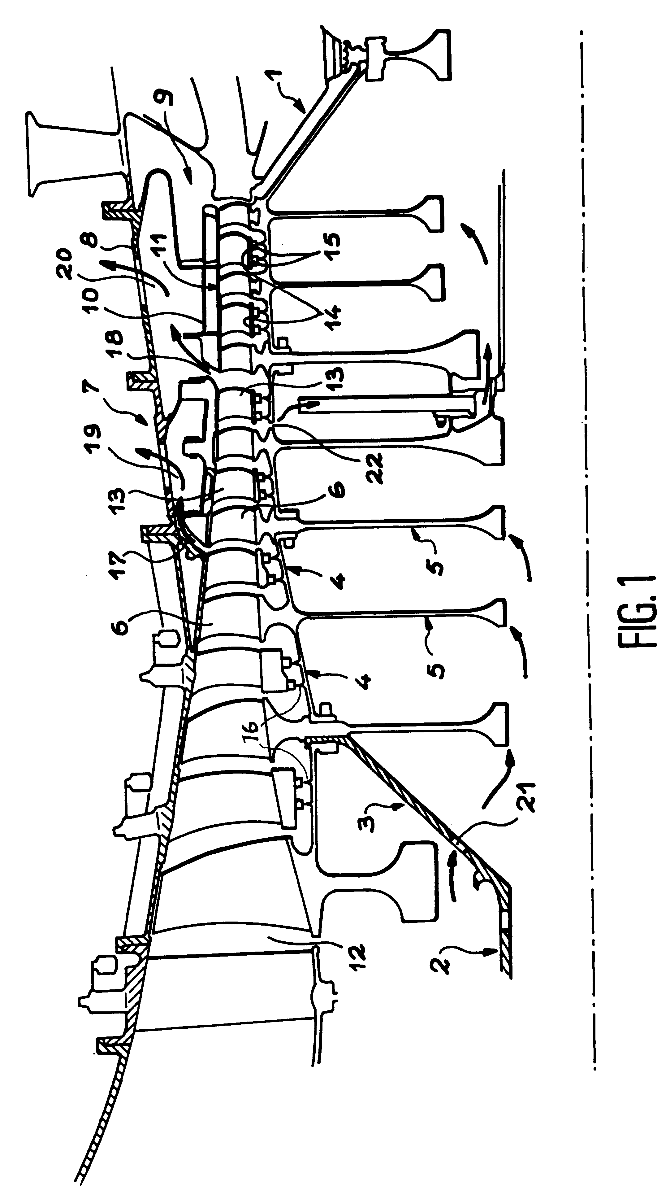 High-pressure compressor stator