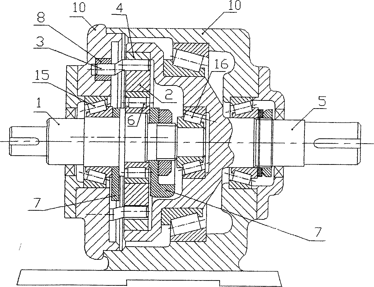 Pin gear cycloid gear driving device and speed reducer thereof