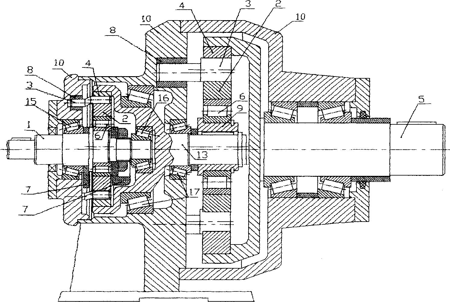 Pin gear cycloid gear driving device and speed reducer thereof